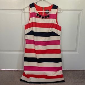 Vince Camuto Striped Dress with Gem Detail